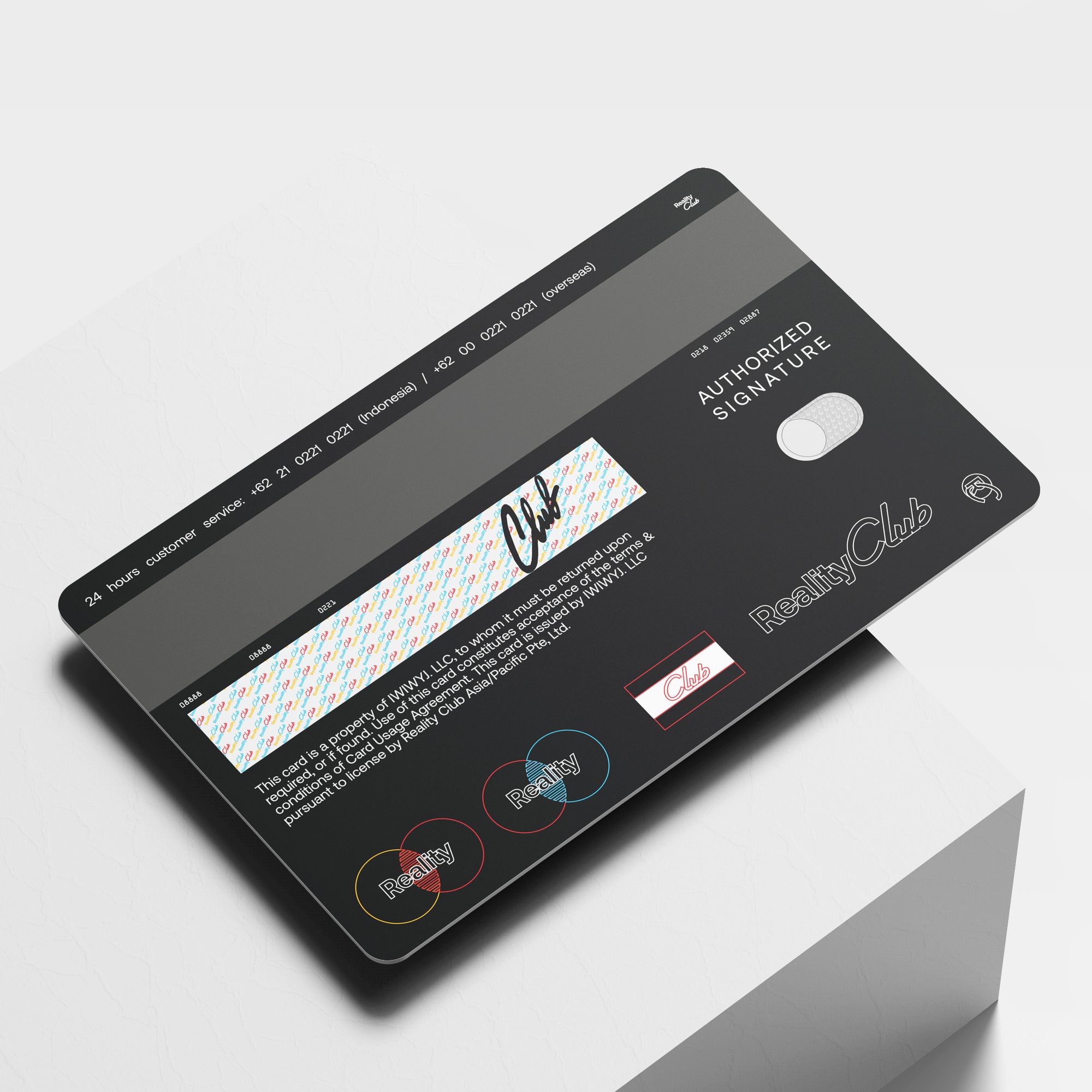 Reality Club - Black Logo Electronic Card