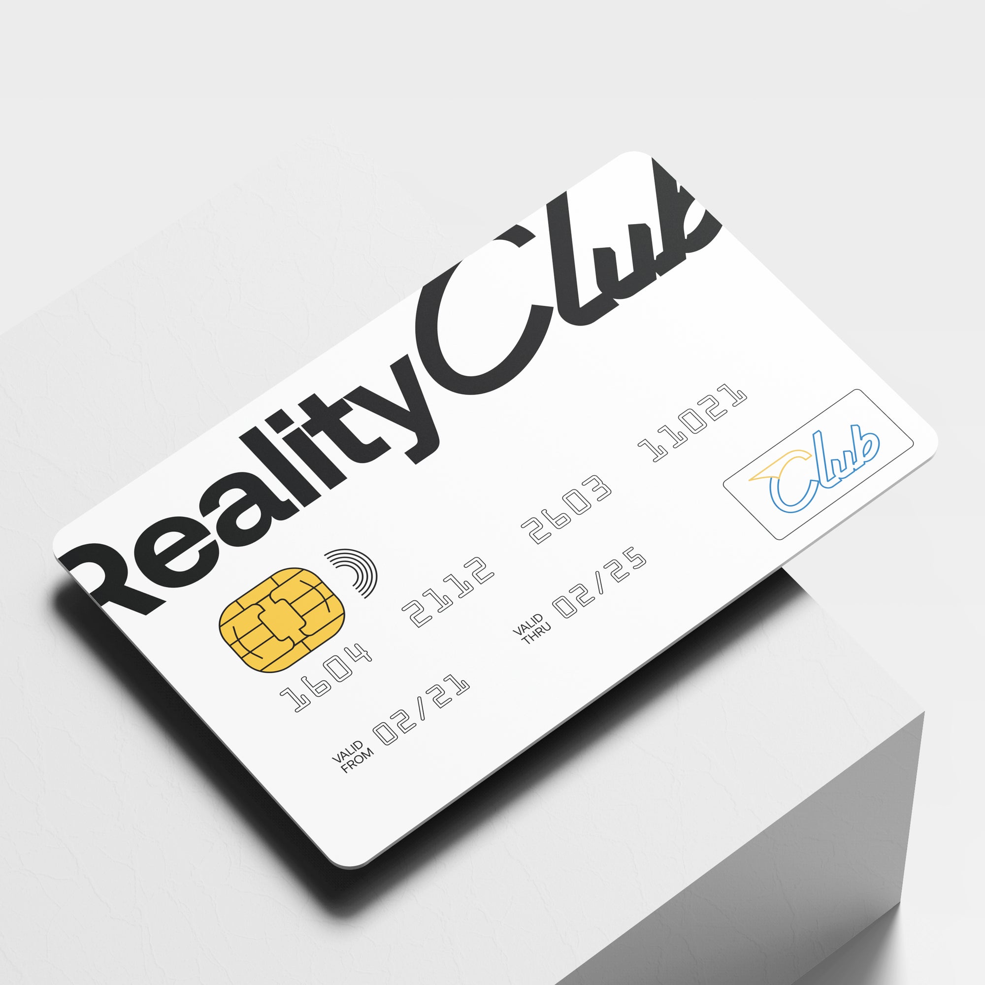 Reality Club - White Logo Electronic Card