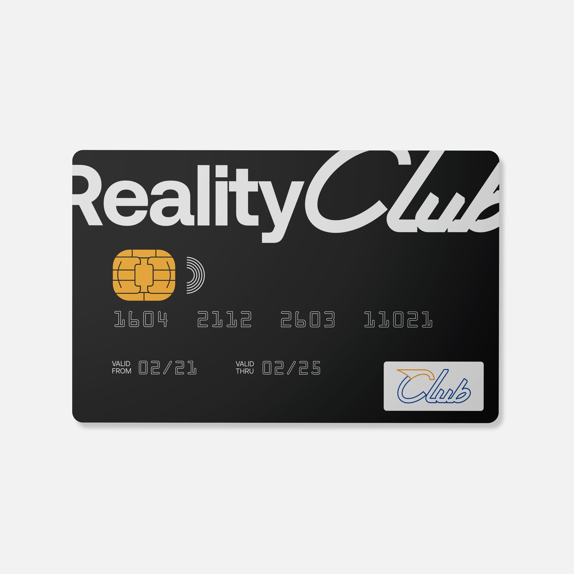 Reality Club - Black Logo Electronic Card