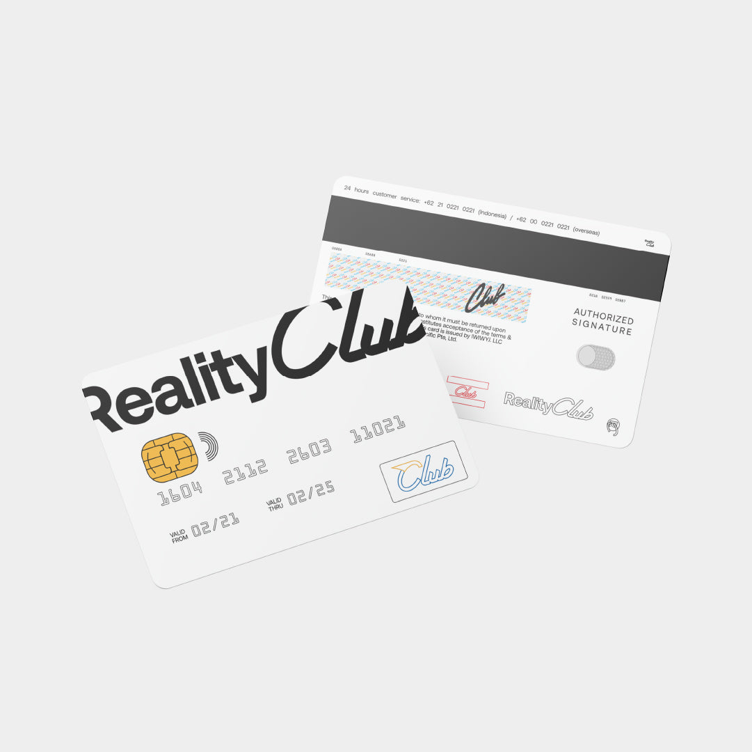 Reality Club - White Logo Electronic Card