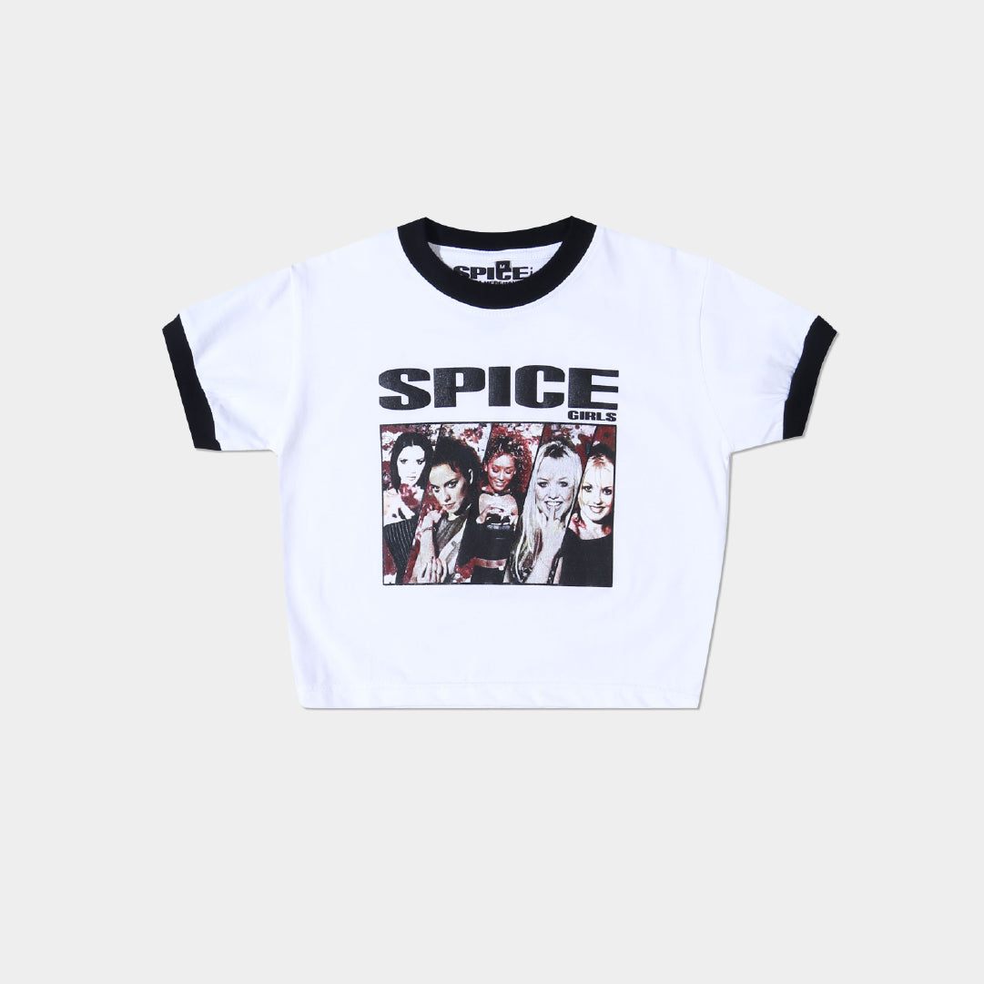 Spice Girls – Group Floral Baby Tee
