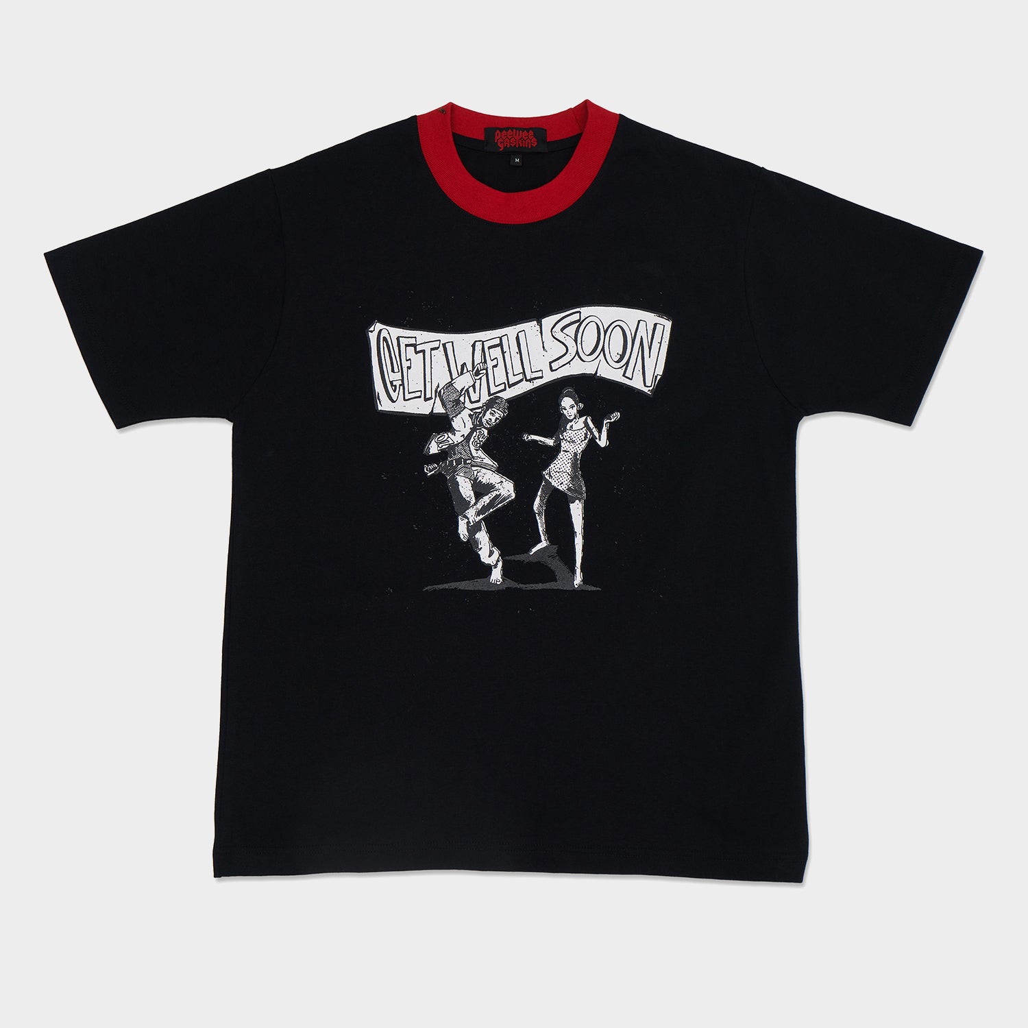 Pee Wee Gaskins - Get Well Soon Ringer T-Shirt (Black/Red)