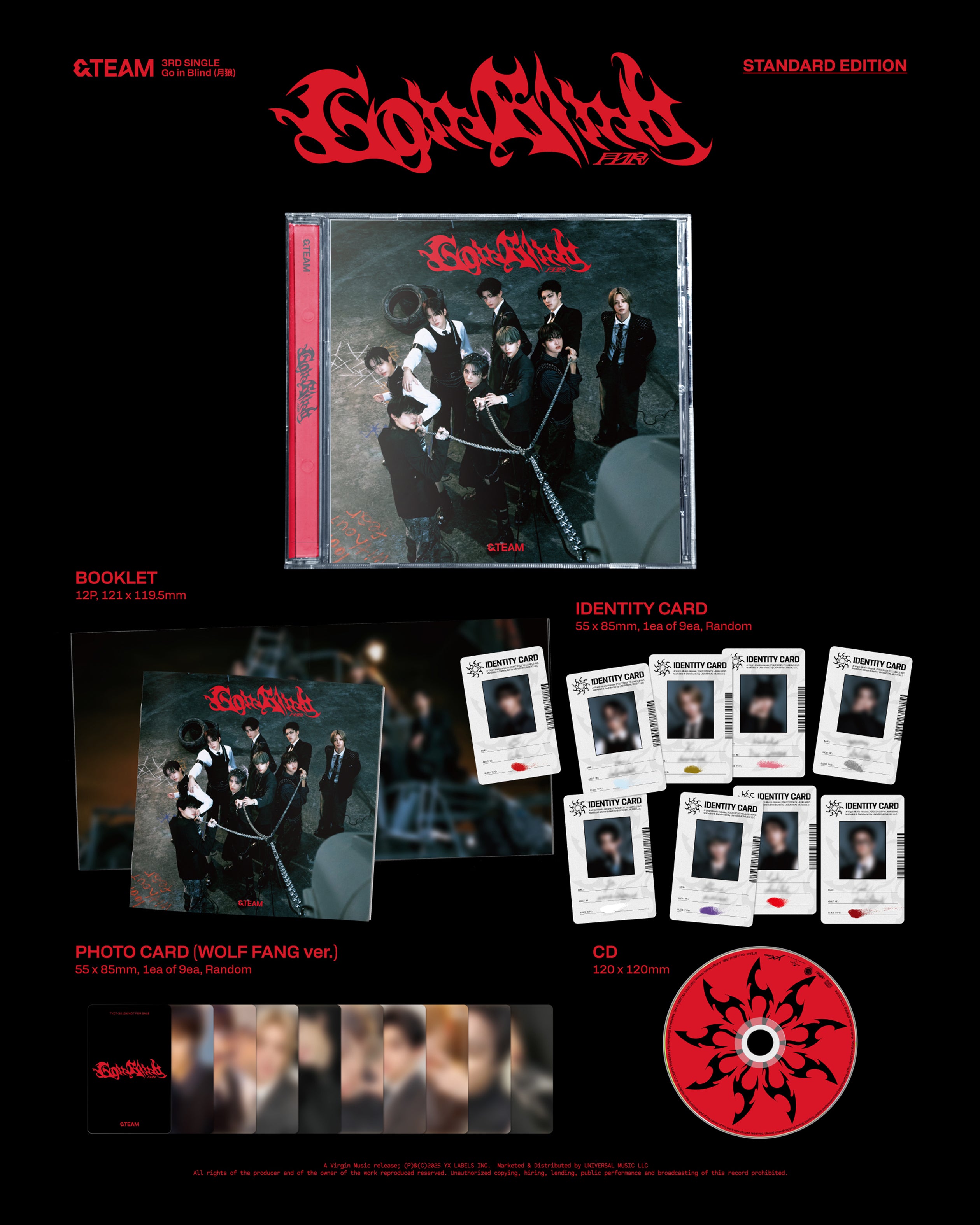 &TEAM - Go in Blind (Standard Edition) + Visual Card – Universal