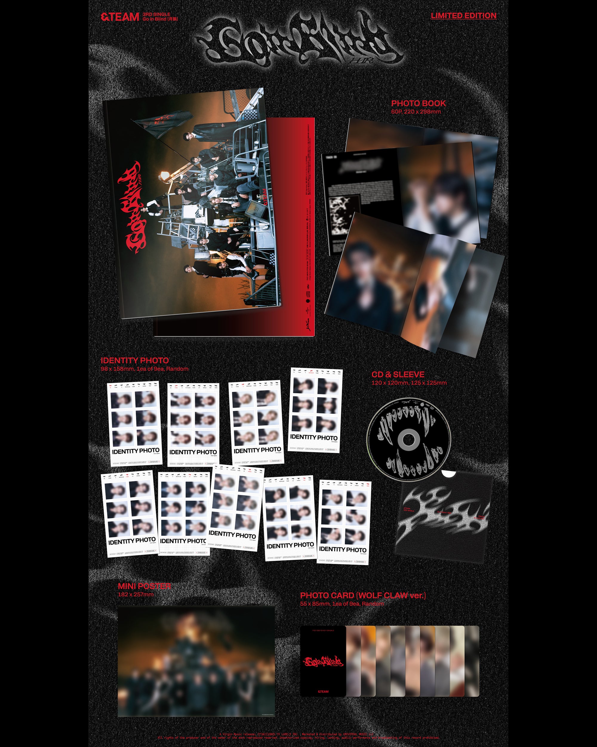 &TEAM - Go in Blind (Limited Edition) + Visual Card