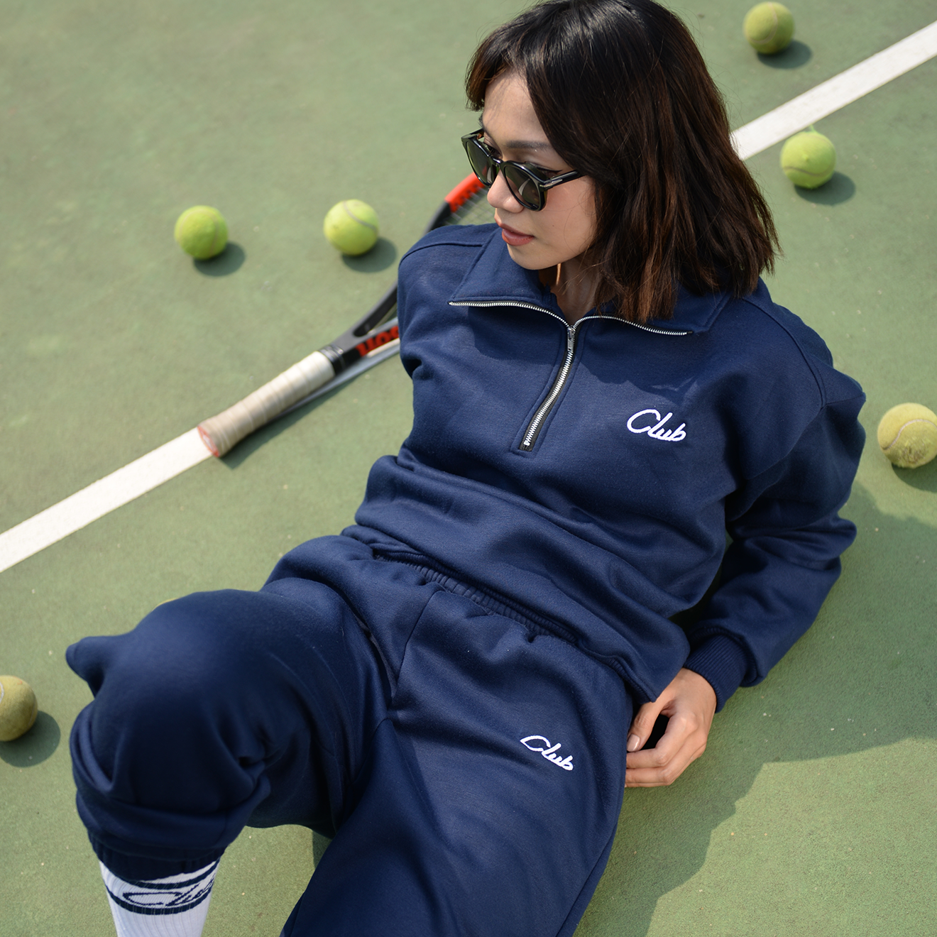 Club Athleisure Long Sweat Set
