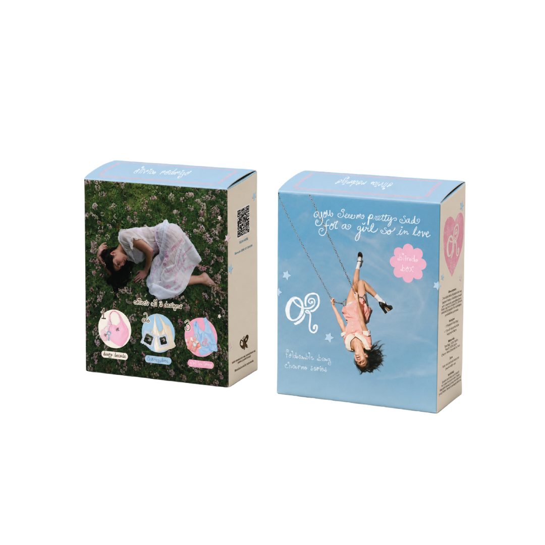 you seem pretty sad for a girl so in love charm tote blind box