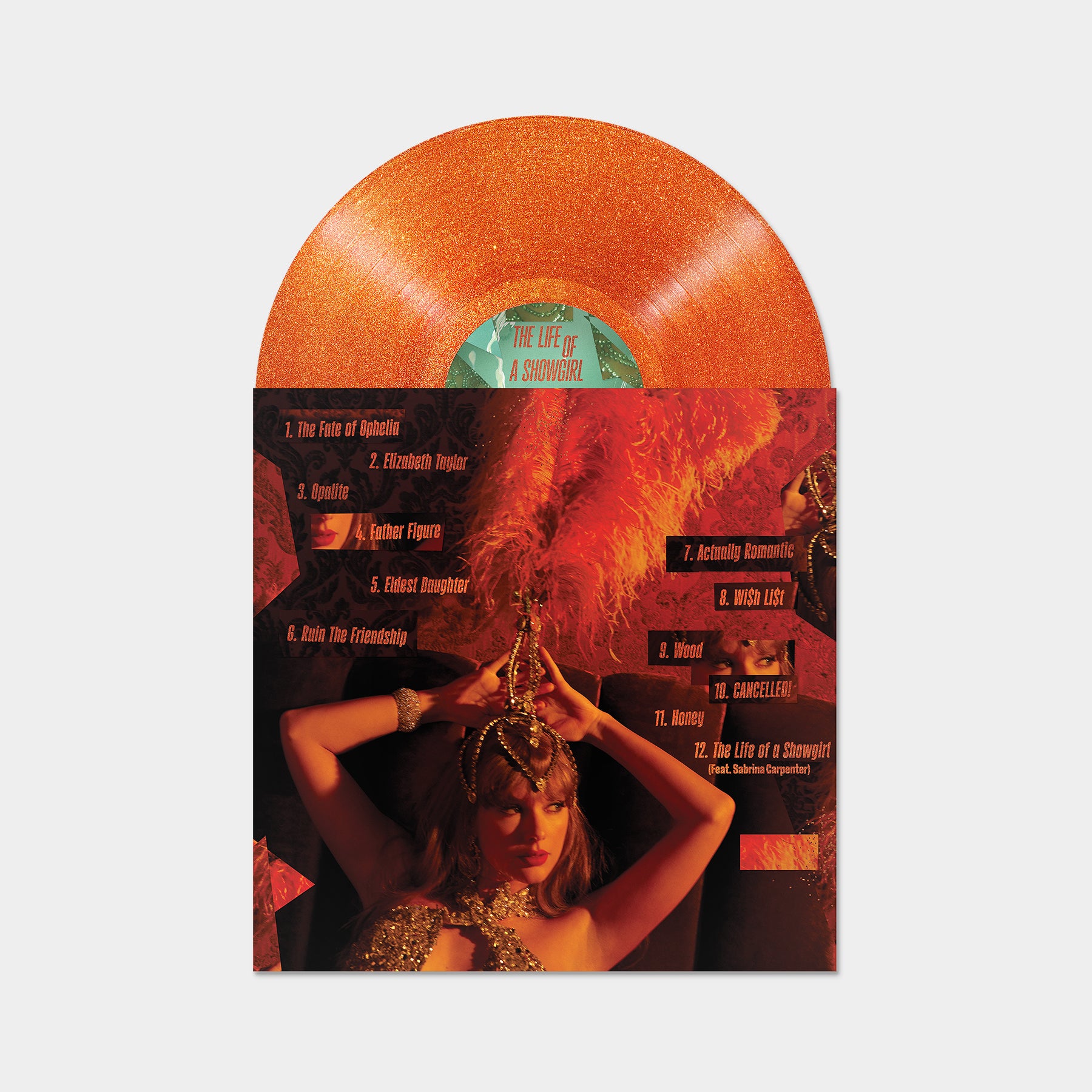 The Life of a Showgirl: Sweat and Vanilla Perfume Portofino Orange Glitter Vinyl